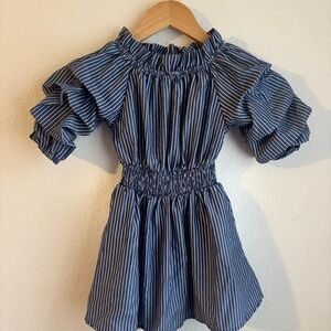 Habitual (Nordstrom)  Girls  Blue and White Striped dress